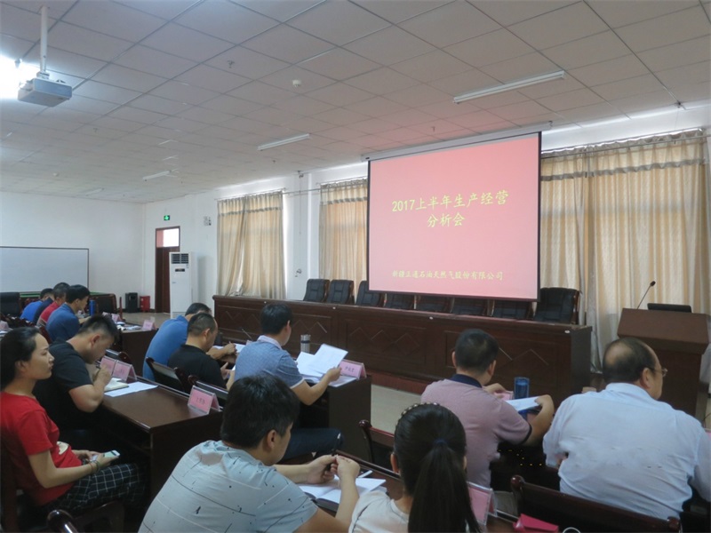 公司召开2017年上半年生产经营分析会